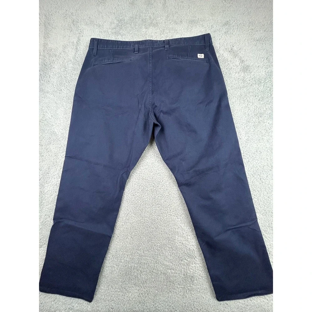 Dockers Original Alpha Khaki Mens Athletic Fit Navy Blue Chino Pants 40x27